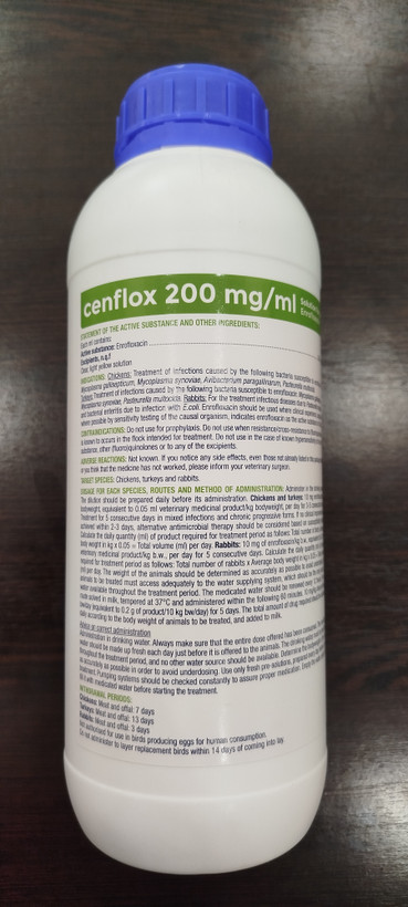 انرو فلوکساسین اسپانایی 20 درصد (cenflox)